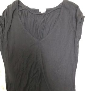 Black casual T-shirt